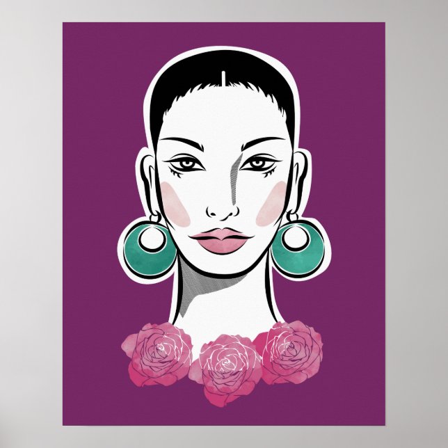 Mod Fleur 1960s Woman Poster (Front)