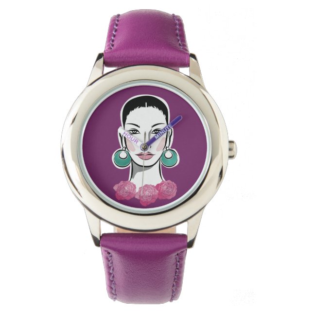 Mod Fleur 1960s Woman Watch (Front)