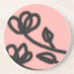 Mod Floral Coaster (Pink)