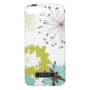 Mod Floral Pattern Personalised iPhone 7 Case