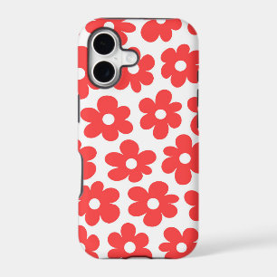 Mod Floral Pattern Pink and Magenta