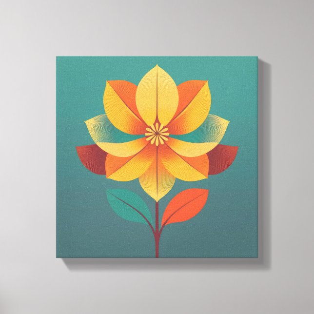 Mod Flower Canvas Print (Front)