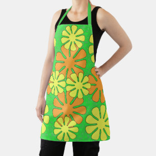 Mod Flower Design Apron