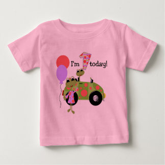 Mod Frogs 1st Birthday Baby T-Shirt
