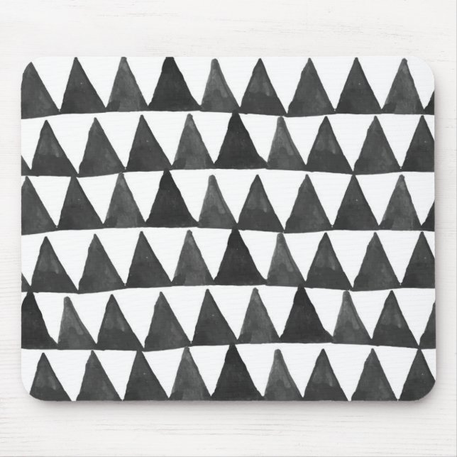 Mod Geometric Triangles Mouse Pad (Front)