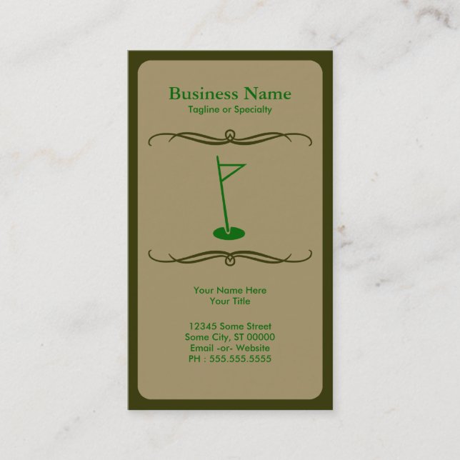 mod golf business card (Front)
