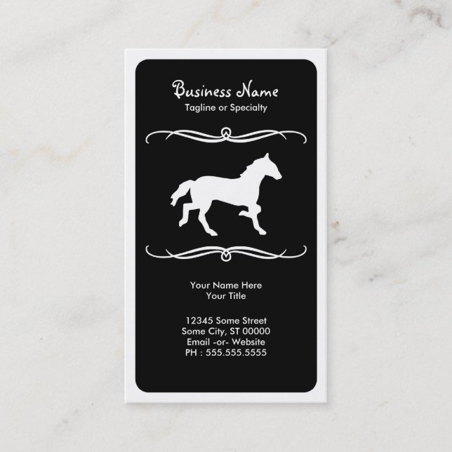 mod horse business card (Front)