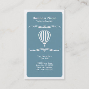 mod hot air balloon business card