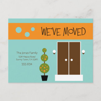 Mod - Just Moved Announcement Postcard