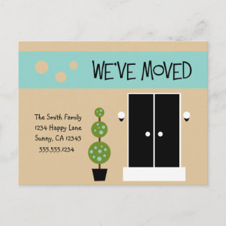 Mod - Just Moved Announcement Postcard