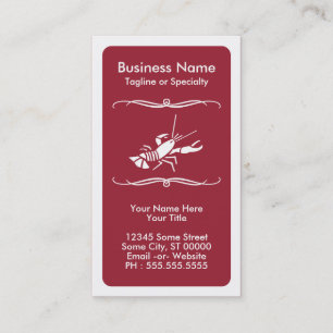 mod lobster business card