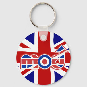 Mod Logo with union Jack Background Key Ring