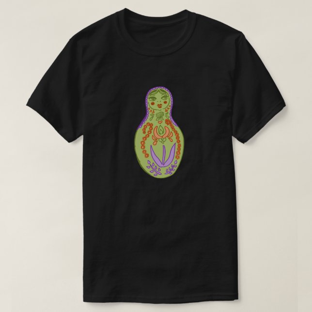 Mod Matryoshka Doll Graphic Tee (Design Front)