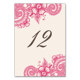 Mod Mehandi Table Number