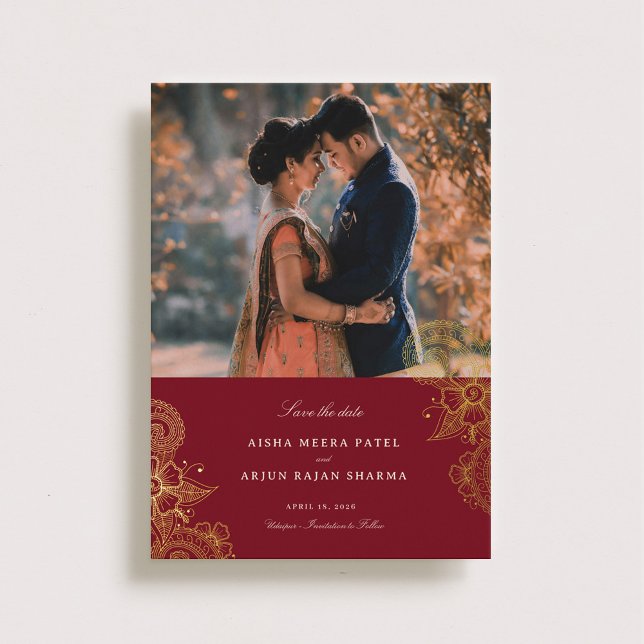 Mod Mehandi Wedding Save the Date (Creator Uploaded)