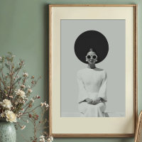 Mod Minimalism: Striking B&W Fashion Portrait