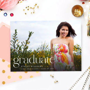 MOD Mod Photo Graduation Announcement H