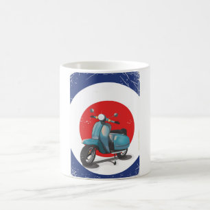 Mod Motorbike vintage poster Coffee Mug