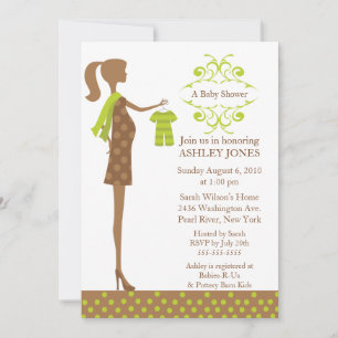 Mod Mum Boy/Girl Baby Shower Invitation