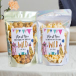 Mod Party Animals Kid's Birthday Party Food Labels<br><div class="desc">Send home your party animals with a treat decorated with these food labels. Edit with your birthday name. This design features some super hip cats and a colourful leopard print background. Perfect for your cool cat's party. The modern inspired design adds a playful and inviting atmosphere to the party. These...</div>
