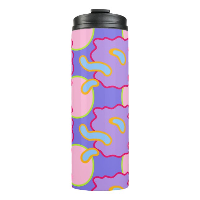 Mod Pastel Bubbles And Blobs Thermal Tumbler (Front)