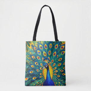 Mod Peacock Tote Bag
