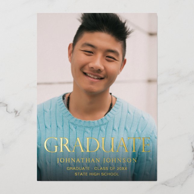 Mod Photo Graduation Party Vertical  (Front)