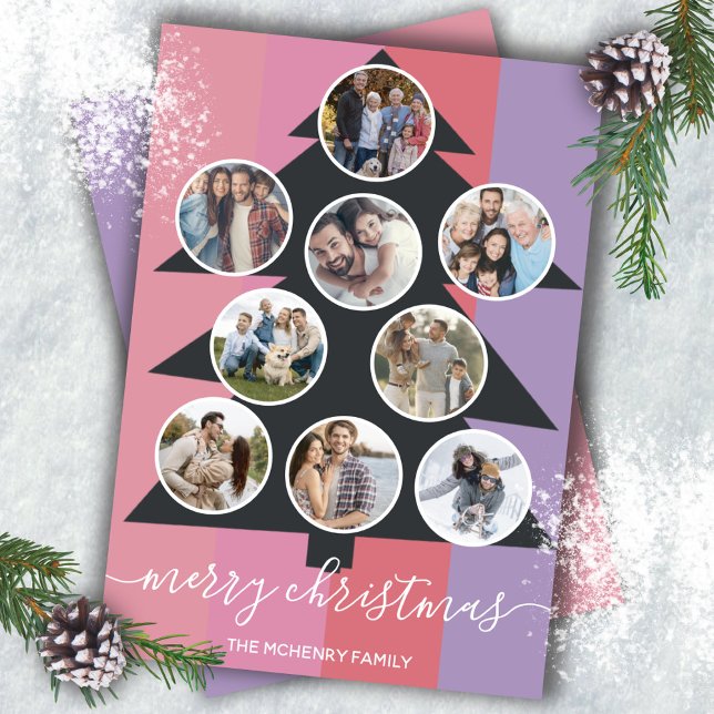 Mod Photo Ornament Christmas Tree Card (Creator Uploaded)