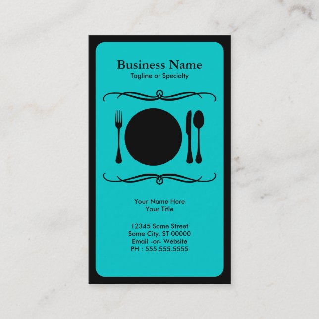 mod place setting business card (Front)