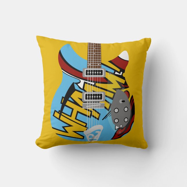 Mod Pop Art Whaam Guitar Cushion (Front)