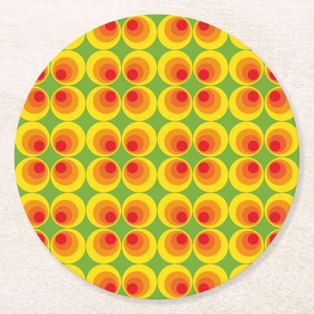 Mod Print Paper Coaster (Front)