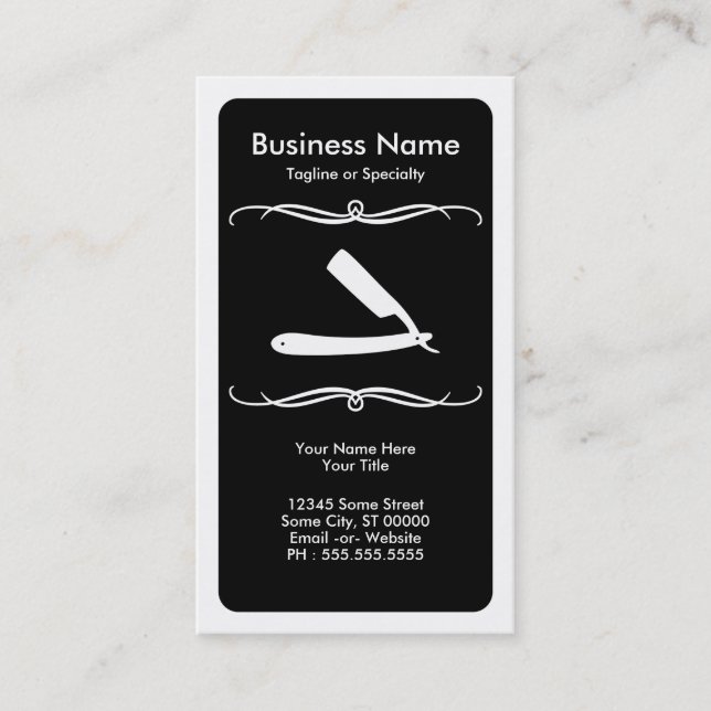 mod razor business card (Front)