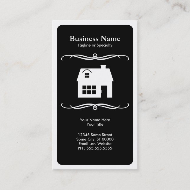 mod real estate business card (Front)