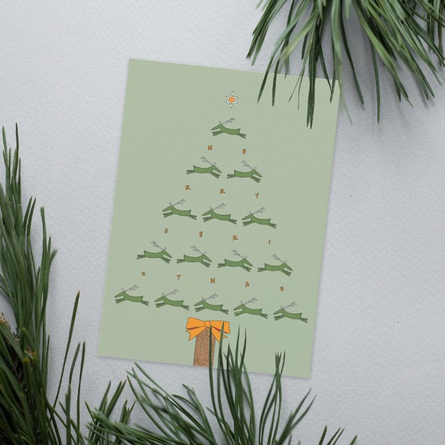 Mod Reindeer Christmas Tree Card (Creator Uploaded)