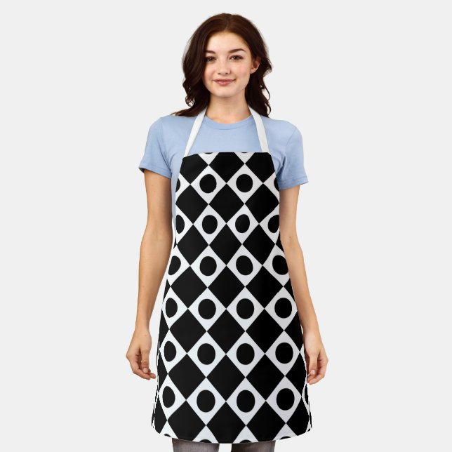 Mod Retro 60's Black Apron (Worn)