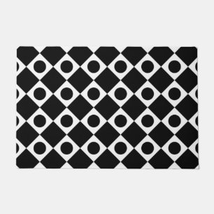 Mod Retro 60's Black Doormat