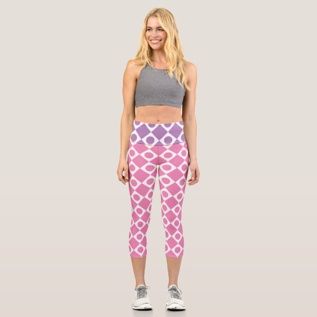 Mod Retro 60's Custom Colour Capri Leggings (Front)