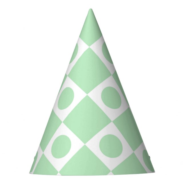 Mod Retro 60's Mint Party Hat (Front)