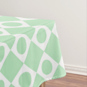 Mod Retro 60's Mint Tablecloth