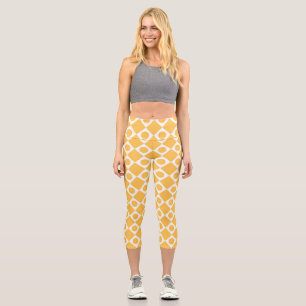 Mod Retro 60's Mustard Capri Leggings