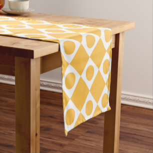 Mod Retro 60's Mustard Short Table Runner