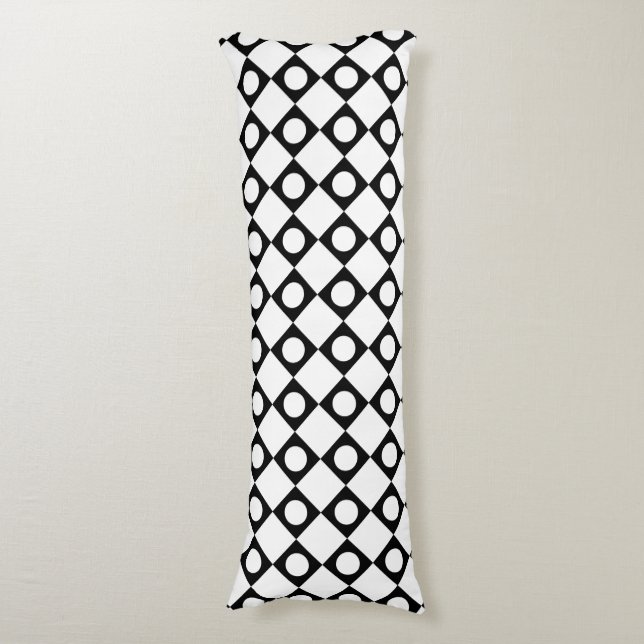 Mod Retro 60's White Body Cushion (Front Vertical)