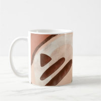 Mod Retro Abstract Rusty Earthy Mid Century Modern