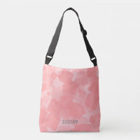 Mod Retro Pink Squares Pattern 