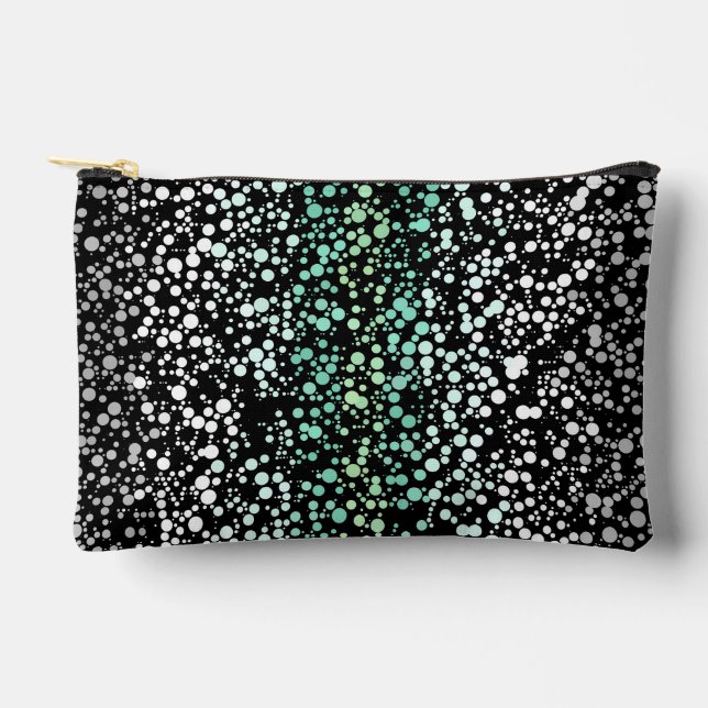 Mod Retro Quirky Groovy Boho Paragender Pride Accessory Pouch (Front)