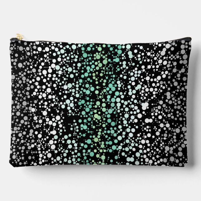 Mod Retro Quirky Groovy Boho Paragender Pride Accessory Pouch (Front)