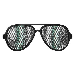 Mod Retro Quirky Groovy Boho Paragender Pride Aviator Sunglasses