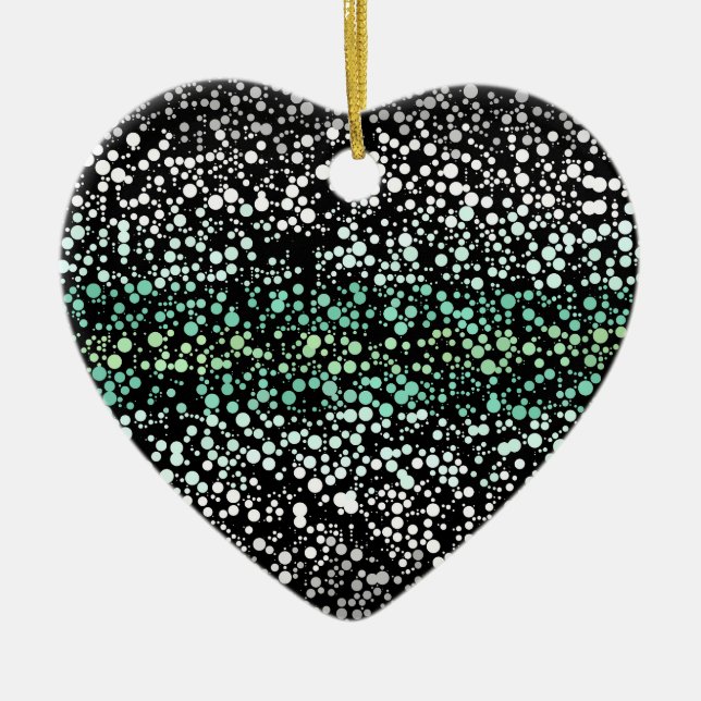 Mod Retro Quirky Groovy Boho Paragender Pride Ceramic Tree Decoration (Front)