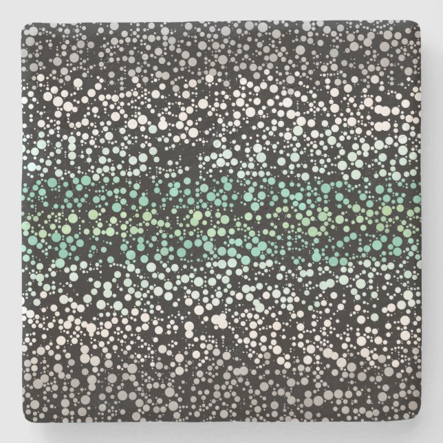 Mod Retro Quirky Groovy Boho Paragender Pride Stone Coaster (Front)