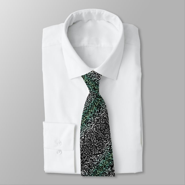 Mod Retro Quirky Groovy Boho Paragender Pride Tie (Tied)